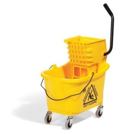 O-CEDAR MaxiRough Mop Bucket and Wringer Yellow 22" L x 18" W x 15" H CLN553-YW